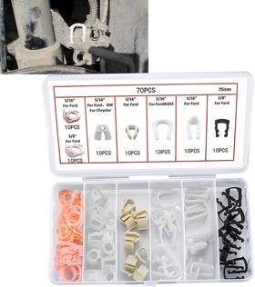 Zikygj516 Zikefest 70pcs Car Fuel Line Clips 7 Size Retaining Clip Multicolored