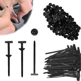 Nlzd-01 Zuougusgmoyouxiangon 100pcs Nylon Universal Cable Tie Buckle Heavy Duty Self-locking Zip