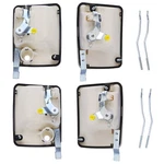Front & Rear Oxford White Door Handle Set 1999-2016 Super Duty Crew Cab. Fixed Price $102.59.