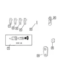 Genuine Mopar Latch Clip 5114571AA. Fixed Price $8.37.