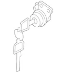 Genuine Nissan Door Lock Cylinder H0601-6GP0A. Fixed Price $170.43.