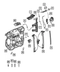 Genuine Mopar Inside Lock Cable Right 68321300AA. Fixed Price $10.35.