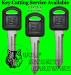 Lot Of Three (3) Gm Logo Oem Uncut Key Blank Small Black Plastic Head 596222. Fixed Price $28.24.