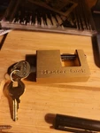 Master 605DAT Pin Lock With 2 Keys. Fixed Price $15.00.