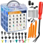 Gooacc 935PCS Car Push Retainer Clips & Auto One Size, 830PCS + Remover. Fixed Price $42.99.