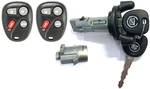 For 03-07 Cadillac Cts Ignition/door Lock Cylinder Set W/2 Logo PK3+ Keys W/fobs. Fixed Price $239.95.