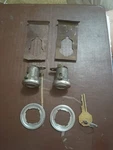56-60 C1 Corvette Excellent! Door Lock Cylinders W/bezels Loaded 57 58 59 Read!. Fixed Price $115.00.