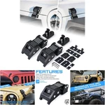 Aluminum Hood Latches U.s. Flag Adjustible Catch Kit Jeep Wrangler Jk Jl. Fixed Price $73.09.