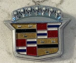 New Gm Cadillac Rear Trunk Lock Emblem 20731450 Silver. This The Pin Style. Fixed Price $93.74.