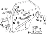 Genuine Mercedes-benz Lock Rod 124-733-00-39. Fixed Price $7.34.