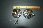 4" Pair Classic Mg,cobra British Gt Style Fender Door Mounted Chrome Mirror. Fixed Price $69.95.