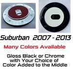 Custom Black Chrome Gas Door Cover 2007 - 2013 Chevy Suburban You Pick Clr. Fixed Price $75.00.