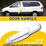 Outside Sliding Door Handle 80357 For 98-03 Toyota Sienna White Rear TO1310126. Fixed Price $8.54.
