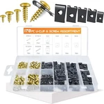 Otuayauto 170PCS Car Clips With Screw Assortment Kit - 10 Different Sizes. Fixed Price $19.95.