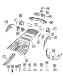 Genuine Mopar Lift Gate Striker Reinforcement 68043166AA. Fixed Price $32.84.