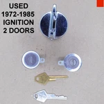Used Mopar 1972-1985 Replacement Lockset With Ignition & Doors 72-85 3695555. Fixed Price $75.00.