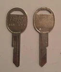 B-49 Curtis Nickel Plated ( 2 Blanks ) Taylor/esp Stamped Keyway "b". Fixed Price $6.00.