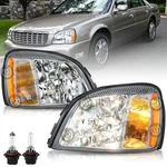 For 2000-2005 Cadillac Deville Halogen Headlights 00-05 Headlamps W/bulbs. Fixed Price $65.99.