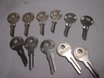11 Gas Cap Key Blanks Gm Chevy Ford Mopar Dodge Amc Briggs And Stratton Vintage. Fixed Price $39.95.