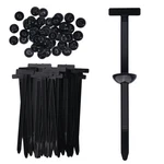 100 Pcs Nylon Universal Cable Tie Buckle For Car Self-locking And Easy Inst.... Fixed Price $32.45.