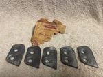 Nos Ford B9A-6422015-A 1959 Mercury Car Door Lock Striker Plates (5). Fixed Price $35.00.