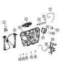 Genuine Mopar Front Door Latch Left 68526613AF. Fixed Price $69.03.