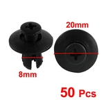 50 Pcs Black Plastic Carpet Door Card Trim Clips Rivet Fastener 8MM Hole Dia. Fixed Price $20.32.
