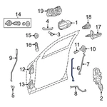 For Dodge Challenger 11-23 68359597AD Front Outer Door Lock Operating Rod. Fixed Price $38.94.