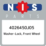 Nissan Washer-lock, Front Wheel 4026450J05, New Genuine Oem Part. Fixed Price $16.01.