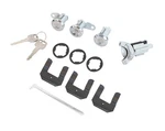 1970-1973 Ford Mustang Polished Stainless Ignition Doors Trunk Lock Set Keys. Fixed Price $59.95.
