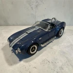 Ac Cobra 427 S/c Diecast Sport Car Model Blue Silver Opening Doors. Fixed Price $25.00.