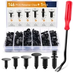 146PCS Nylon Bumper Shield Retainers Xmas Tree Clips For Auto Body Fasteners. Fixed Price $16.97.