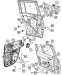 Genuine Mopar Outside Door Handle Bellcrank Right 5160082AC. Fixed Price $23.23.