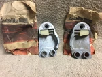 Nos Ford B9AB-6422011-A B9AB-6422010-A Edsel Striker Plate Lh Rh. Fixed Price $75.00.