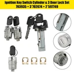 Ignition Switch Cylinder & 3 Door Lock Set W/2 Keys For Suburban Tahoe 98-99 Us. Fixed Price $52.54.