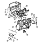 1RH66DX8AD Mopar Door Handle Cover Sedan For Chrysler 300 Dodge Journey 14-20. Fixed Price $58.16.