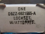 Nos 1979 1982 Ford Mustang Door Lock Cylinder Kit Asby D9ZZ-6621985-A New. Fixed Price $19.99.