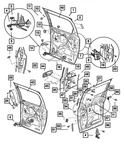 Genuine Mopar Sliding Door Latch Right 5019052AF. Fixed Price $465.64.