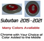 Custom Chrome And Color Gas Door Cover 2015-2021 Chevy Suburban You Pick Clr. Fixed Price $75.00.