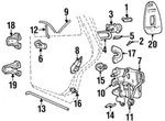 Genuine Ford 91-02 Contour Continental Rear Door Lock Actuator 2F3Z-5426594-A. Fixed Price $46.16.