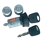 New 3-PC Ignition & Door Lock Cylinder Set Ford Logo Keys Fits Trucks With Pats. Fixed Price $82.03.