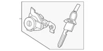 Genuine Nissan Door Lock Cylinder K9810-7LF0A. Fixed Price $123.12.