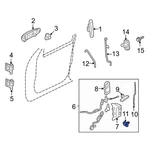 Ford Explorer Sport Trac 07-10 Front Door Lock Rod Bracket. Fixed Price $26.32.