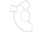 Genuine Nissan Back Glass Lift Support Bracket 90459-EA500. Fixed Price $10.45.