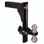 Trimax TRZ12PB Black Power Coat Drop 12" Hitch W/ Locking Ball Mount. Fixed Price $253.69.