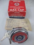 Atlas Emission Control Locking Gas Cap / 671024 Usa Non-vented Keys Vtg New. Fixed Price $15.00.