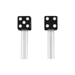 United Pacific 70042 Door Lock Knob, Dice, Black. Fixed Price $19.19.