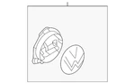 Genuine Volkswagen Opener Assembly 5H0-827-469-S-DPJ. Fixed Price $240.99.