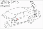 Genuine Mercedes C140 W140 Coupe Sedan Front & Rear Doors Element 1408001975. Fixed Price $449.37.
