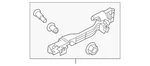 Genuine Honda Handle Base 72142-TLA-A71. Fixed Price $56.00.